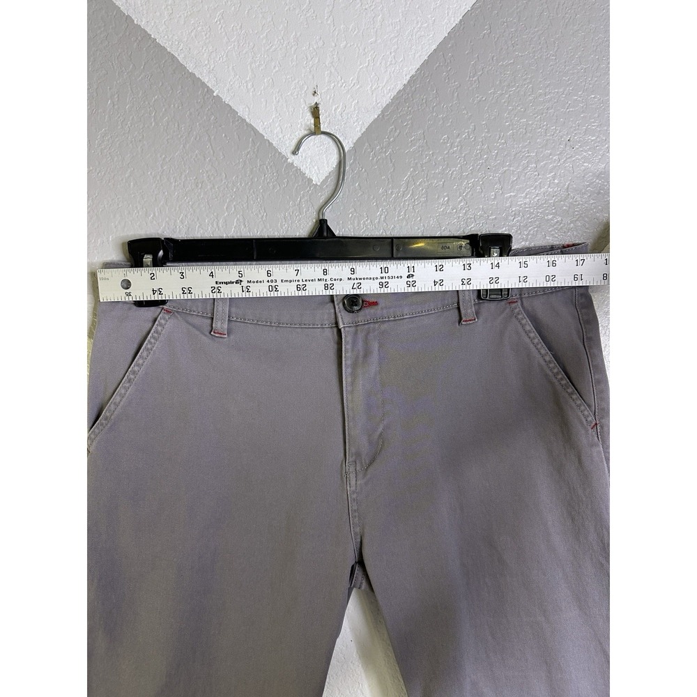West Ace Mens Stretch Grey Shorts Size 34 Flat Front Inseam 8" - Picture 4 of 8